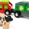 BRIO World Farm Battery Train, Carriage and Cow 36018