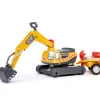 Falk 360 Digger Excavator with opening seat, trailer with sieves and sand tools Age 3+ 140A