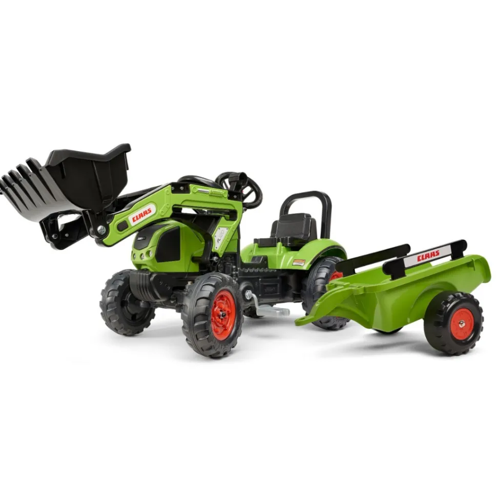 Falk Age 2 - 5, Claas Pedal Tractor with Loader and Trailer 2040AM
