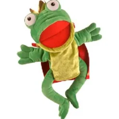 Fiesta Frog Princes Hand Puppet and Finger Puppet Set