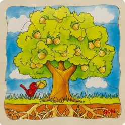 Goki Tree 4 Layer Puzzle / Jigsaw