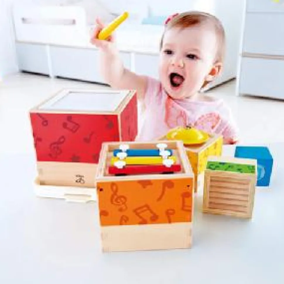Hape Wooden Musical Instrument Stacking Set