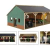 Kids Globe 1:16 Wooden Farm Shed for 3 Tractors