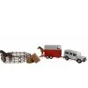 Kids Globe Landrover and Horse Trailer set with Fences and Feed 1:32 scale