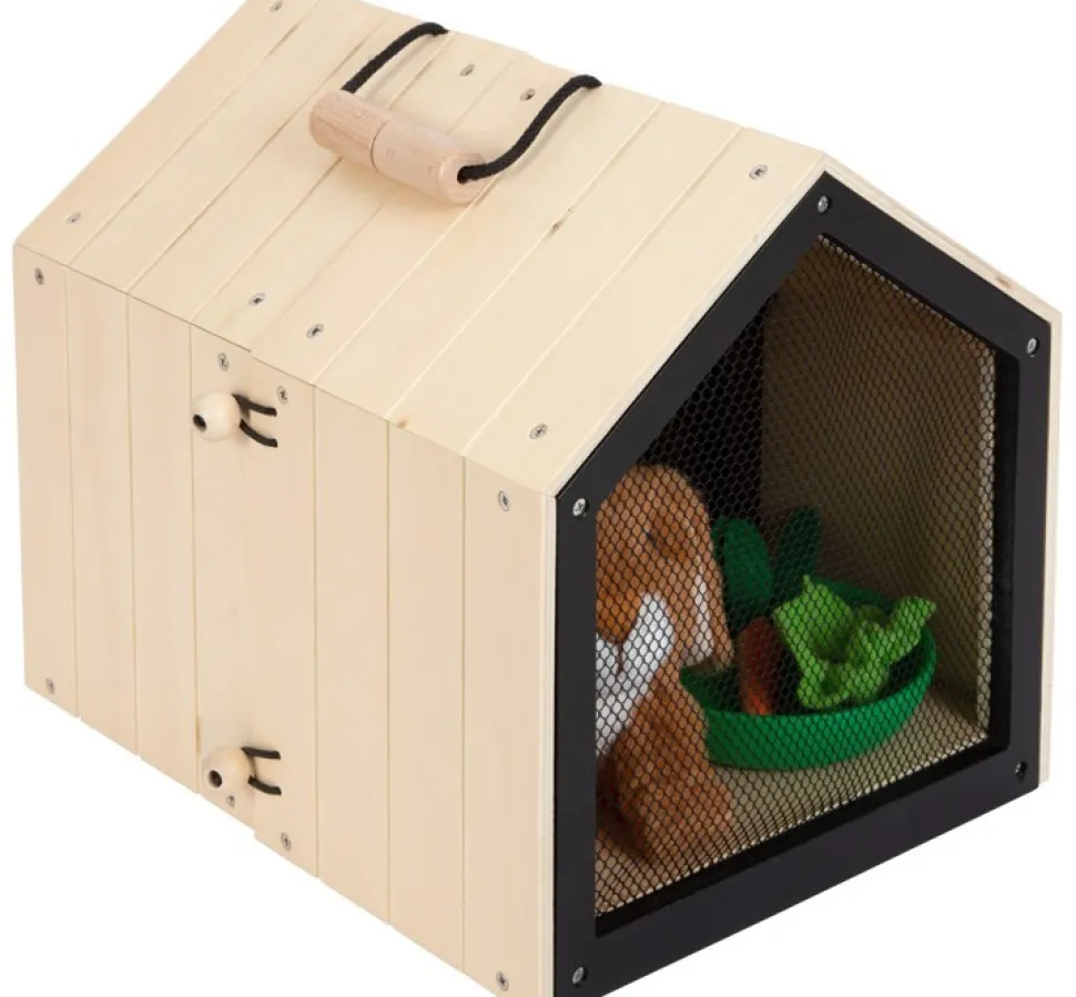 Legler Rabbit Hutch with Enclosure, Rabbit and Accessories