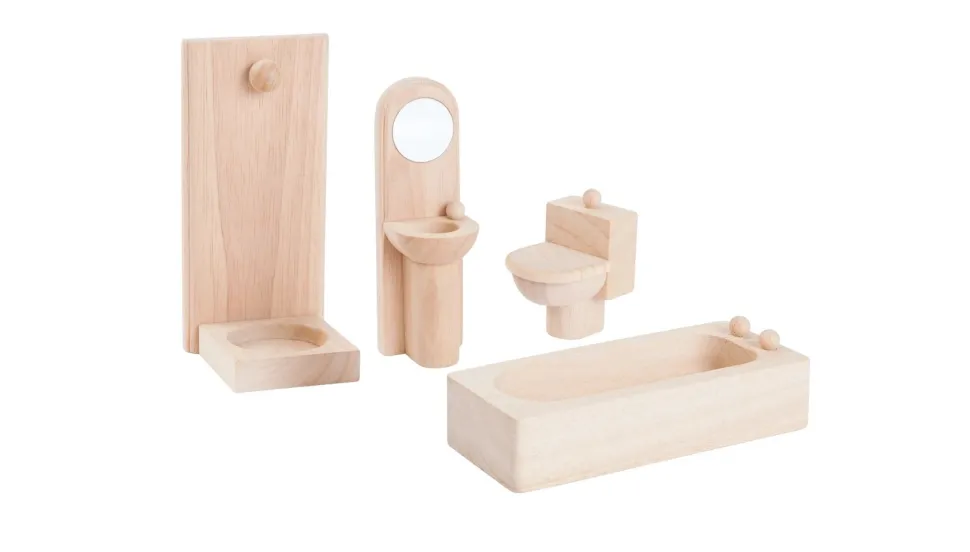 Plan Toys Bathroom Classic Dolls House Furniture
