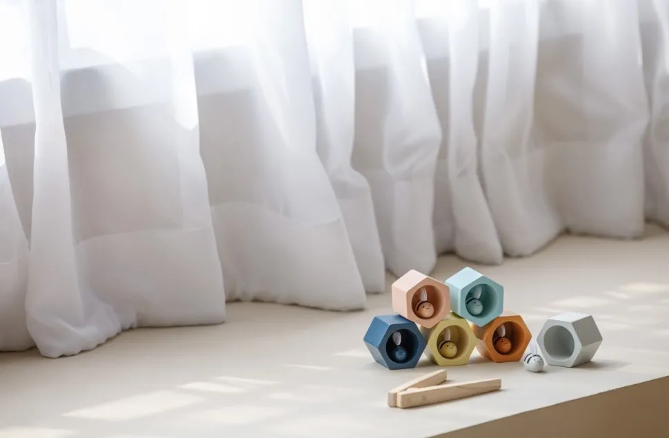 Plan Toys Beehives with Wooden Bees