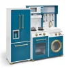 Plum Bakehouse Traditional Wooden Kitchen with Fridge