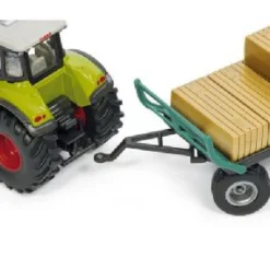 Siku Claas Tractor with Bale Grab, Bale Trailer and Bales 1:50