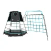 TP Explorer Climbing Frame Black with Monkey Bridge Black