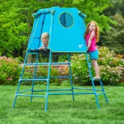 TP Explorer Metal Climbing Frame Blue with Platform & Den