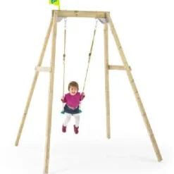 TP Forest Single Wooden Swing Frame