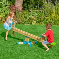 TP Forest Wooden Seesaw Lime Green and Blue