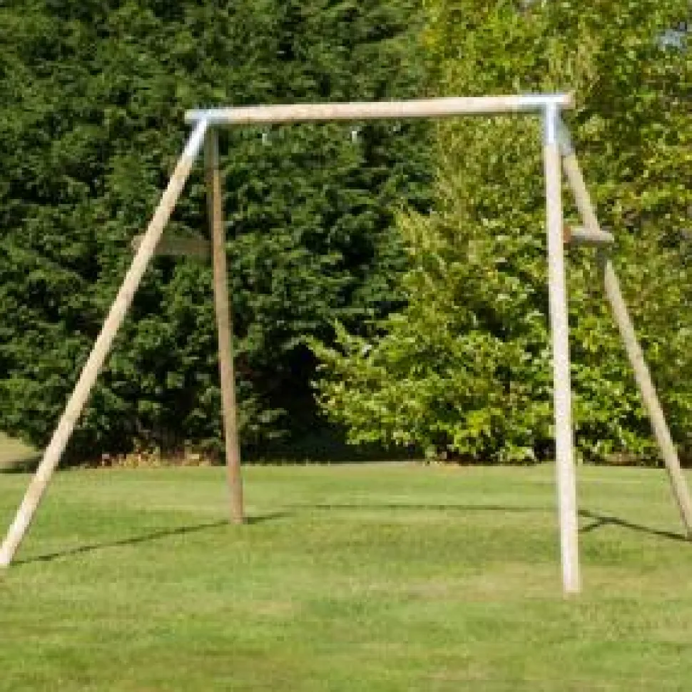 TP Knightswood Wooden Swing Frame Double