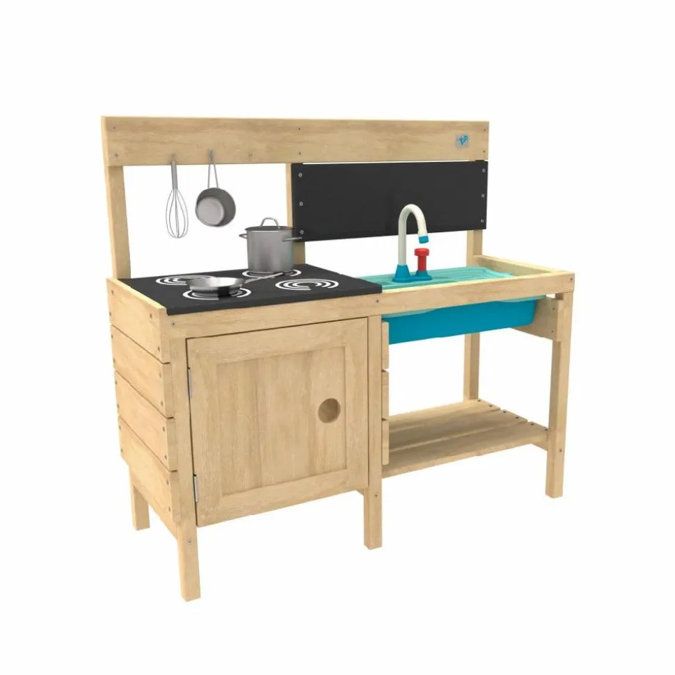 TP Splash and Play Happy Chef Wooden Mud Kitchen